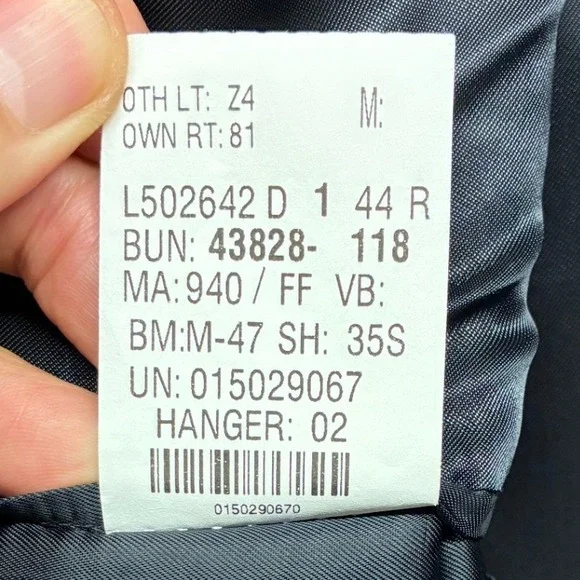 Ralph Lauren Wool Blazer Sport Coat Men's Medium 44R Gray Tweed